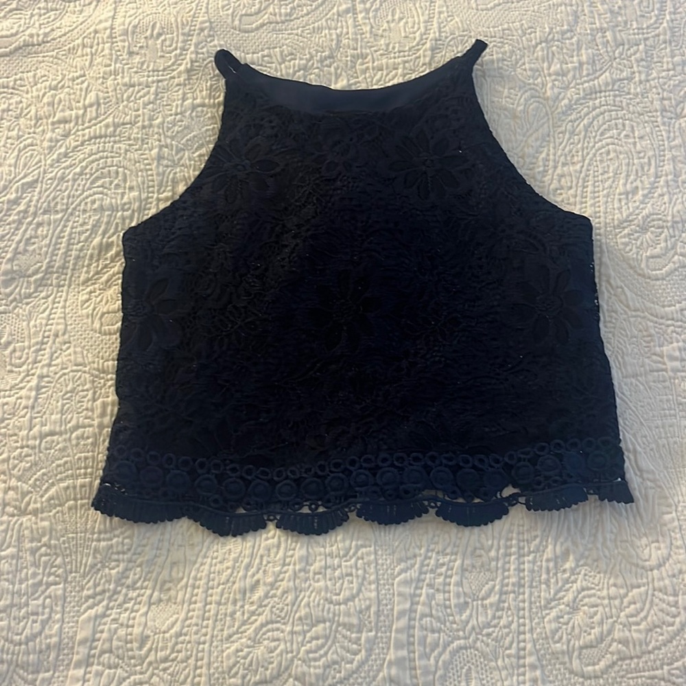 Girls top navy blue shirt